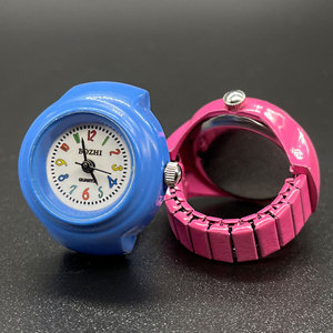 HOVANCI Wholesale Fashion Design <strong>Teenager</strong> Small Finger <strong>Watch</strong> Adjustable Free Size Vintage Punk Colored Mini Ring <strong>Watch</strong> - Product Image 2