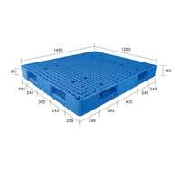 Palettes en plastique HDPE/PP 100% durables pour petites pharmacies, à entrée 4 voies, empilables, pour stockage industriel
