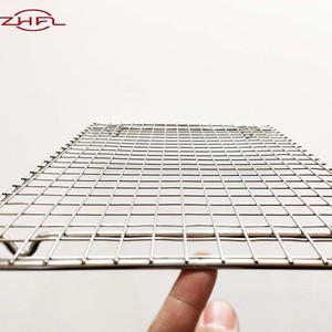 Grille en fil métallique pour barbecue 3 mm personnalisable pour friteuse à air et grille-pain 16x21cm résistante à la chaleur antiadhésive - Product Image 2