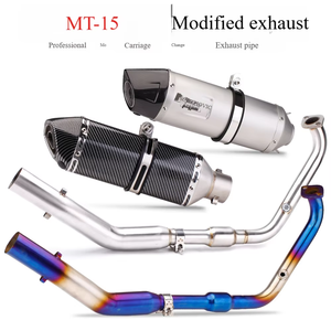 ท่อไอเสียรถจักรยานยนต์สมรรถนะสูงแบบ Akrapovic สำหรับ Yamaha R15 V3 <span class=keywords><strong>MT15</strong></span> ท่อไอเสียแต่งสำหรับรถแข่ง - Product Image 6