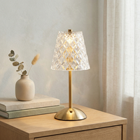 Lampe de bureau LED sans fil moderne en forme d'étoile, réglable, rechargeable, à intensité tactile, portable, pour lecture, 3 températures de couleur