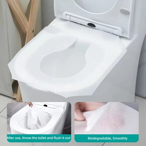 Housses de siège de <span class=keywords><strong>toilette</strong></span> jetables en papier biodégradable - Product Image 1
