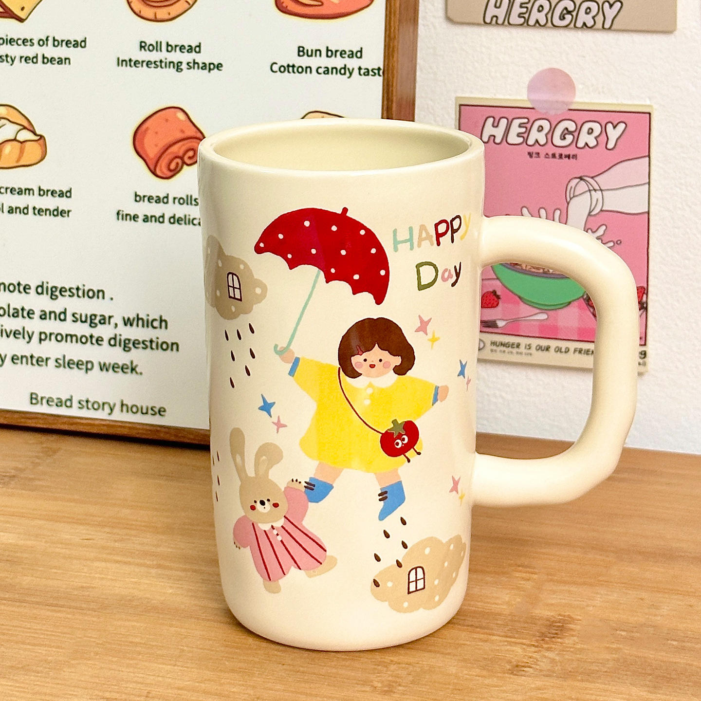 [แก้วเดี่ยว] แก้วน้ำลายเชอร์รี่ - สาวในสายฝน