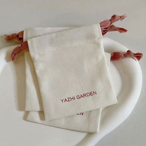 Factory Customized Cotton <b>Drawstring</b> Eco-Friendly Pouch Jewelry Gift <b>Drawstring</b> Dust <b>Bag</b> - Product Image 2