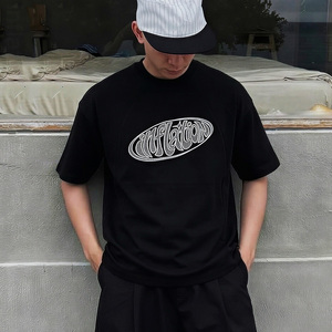 เสื้อยืดปักลายอเมริกันฮอลโลว์ คอลเลคชั่นฤดูร้อน 2026 สินค้าใหม่ ดีไซน์เฉพาะกลุ่ม แบรนด์แฟชั่นสตรีท เสื้อยืดแขนสั้น - Product Image 2