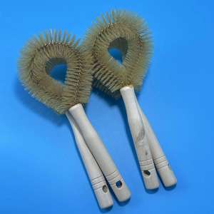 Brosse à poils de porc avec manche en bois, brosse à casseroles, brosse à récurer les casseroles à long manche, brosse à poils de porc antiadhésive, vente en gros - Product Image 5