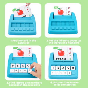 Zhorya Learning Educational Toys 2 <span class=keywords><strong>in</strong></span> 1 Matching Alphabet Words ortografia <span class=keywords><strong>gioco</strong></span> di matematica per bambini - Product Image 4