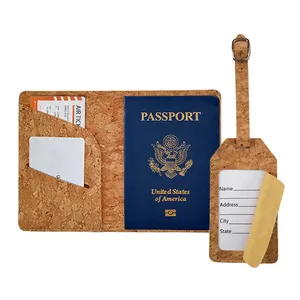 מפעל OEM מותאם אישית עור מפוצל נסיעות דרכון בעל להגדיר