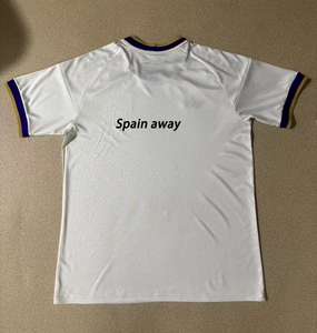 Maglia da Calcio Personalizzata Unisex Nuova Collezione Mondiale 2026 Spagna Trasferta Francia Parigi All'ingrosso 100% Poliestere a Righe Manica Corta Traspirante Asciugatura Rapida - Product Image 2