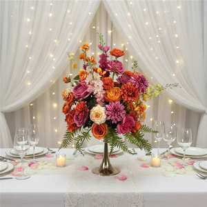 DKB Nueva Bola de Flores Artificiales Realistas de Seda para Decoraciones de Mesa de Boda y Día de la Madre Hechas a Mano - Product Image 1