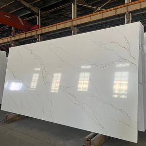 Dalle <span class=keywords><strong>de</strong></span> quartz Calacatta Golden Veins <span class=keywords><strong>de</strong></span> grande taille pour revêtement mural et <span class=keywords><strong>carrelage</strong></span> <span class=keywords><strong>de</strong></span> sol - Product Image 2