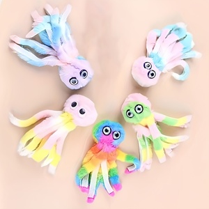 Jouet en <span class=keywords><strong>peluche</strong></span> pieuvre réversible personnalisé en gros, écologique, moderne et classique, pour chiens et chats, de luxe et tendance, pour herbe à chat et dessins animés - Product Image 5