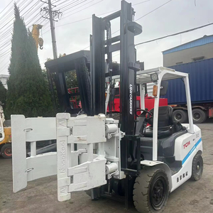 TCM <b>Used</b> Forklift stages mast Good Confition4X4 Forklift Original Japanese <b>Used</b> TCM 3 Ton FD30 Diesel Forklift with Clamp - Product Image 1