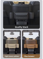 Sac de rangement pour console centrale de voiture, organisateur de véhicule en plastique, pochette suspendue, boîte à mouchoirs, boîte de rangement en filet