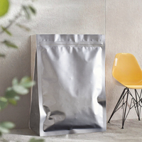 Sac anti-odeur avec fenêtre transparente, résistant à l'humidité, pochette debout avec fermeture éclair pour l'emballage des feuilles