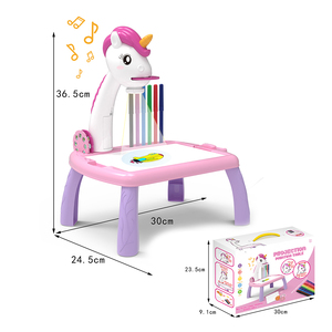 เครื่องสร้างโปรเจคเตอร์เพื่อการศึกษาของเด็กอาร์เอสเครื่องพ่นสีโต๊ะของเล่นสำหรับเด็กผู้หญิง4-6Y ต้องใช้3 AA - Product Image 5