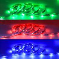 Bande lumineuse LED COB flexible 5050 RGB 12V 7,2W/mètre, blanche, pour sous-meuble, chambre et extérieur