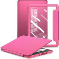 Casing Kulit PU Lembut untuk Kindle, Pelindung Tablet Kulit untuk Kindle Generasi ke-11 2022 2024 6 inci