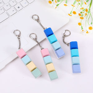 Personalización Anime Keycap Fidget llavero con Logo Pbt interruptor Keycaps Teclado mecánico tapa llavero lindo Keycap llavero - Product Image 4