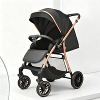 Poussette tout-terrain compacte, lavable et durable JXB High Landscape pour les voyages en avion