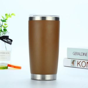Matte Colorful Coating 20oz Stainless Car Mug Leak Lid <b>Road</b> Trip Tumbler - Product Image 3