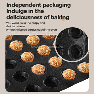 <span class=keywords><strong>Stampo</strong></span> per Torte Forato Nero a 40 Cavità - Personalizzabile in Dimensioni e Colore, <span class=keywords><strong>Stampo</strong></span> per Pane Commerciale, Traspirante e Facile da Sformare - Product Image 2