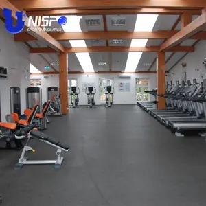 UNISPORT高密度地板健身房健身橡胶地板装饰