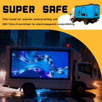 Écran LED pour véhicule publicitaire, camion haute définition en extérieur, écran électronique LED monté sur voiture