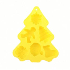 Molde de Silicona Creativo con Forma de Árbol de Navidad de 6 Cavidades para Hornear en la Cocina, Molde para Pastel de Chocolate DIY - Product Image 3