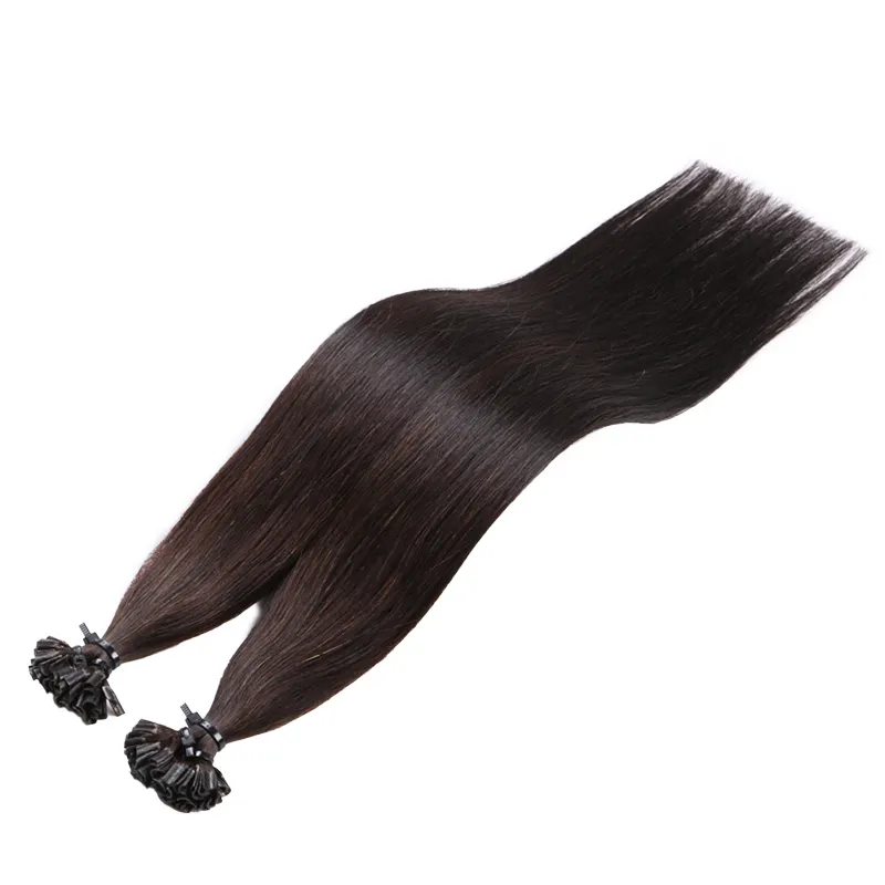 Groothandel Prebonded Italiaanse Keratine Tips Haar Rauwe Zuid Indiase Tempel Dubbel Getekend Remy Hair Extension U Tip Voor Vrouwen