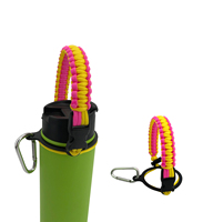 Sangle de bouteille d'eau randonnée Paracord poignée transporteur bouteille accessoires accessoires Sport nautique bouteille poignée sangles