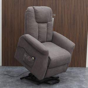 Chaise <span class=keywords><strong>inclinable</strong></span> électrique confortable rembourrée en tissu moderne pour personnes âgées avec assistance debout - Product Image 1