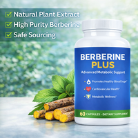 Complément Alimentaire Berberine Plus en Capsules – Soutien Métabolique et Santé Cardiovasculaire – Fournisseur OEM Marque Privée Faible MOQ
