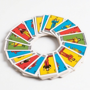 Jeu de tarot personnalisé de 78 cartes, finition laser holographique couleur, papier de luxe avec boîte et impression de cartes - Product Image 1
