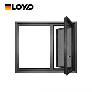 लोयड डबल ग्लेज्ड एल्यूमीनियम कैसमेंट विंडो स्विंग हाउस इन्सुलेटेड प्रोजेक्ट्स के लिए लाउवर टिकाऊ साउंडप्रूफ थर्मल ब्रेक - Product Image 3