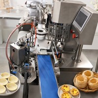 Machine automatique de fabrication de coques de tartelettes aux œufs portugaises, presse à mouler les croûtes et à former les enveloppes de tartelettes à la crème
