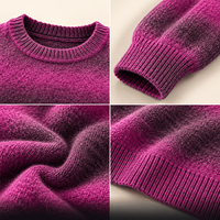 Pull en Coton Tricoté Personnalisé en Gros, 260 GSM, Léger, Doux et Respirant, pour Hommes et Femmes, Toutes Saisons, Usage Quotidien Décontracté