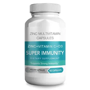 OEM Immunitario Forte Supporto di Zinco Multivitaminico Capsule Con La Vitamina C E la Vitamina D3 Migliorare I Bambini L'assorbimento Dei Nutrienti
