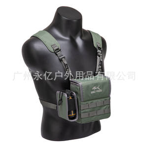 Bolsa de Pecho para Binoculares Gaf 500D de Nailon Verde, Impermeable, para Caza al Aire Libre, Mochila de Doble Asa con Compartimento Interior - Product Image 4