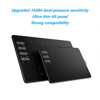 Tablette de dessin USB compacte pour les créateurs débutants/usage professionnel, design noir élégant, durable, sensible à la pression, haute résolution 5080 LPI