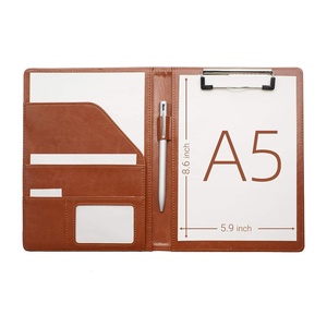 Faux Leather thư mục <span class=keywords><strong>A5</strong></span> lưu trữ clipboard tài liệu clipboard nhỏ cơ sở padfolio - Product Image 1