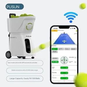 Pusun PT-Smart Pro Professionele Tennis Serve Machine - Ultralicht, Duurzaam ABS Metaal, Capaciteit 100+ Ballen, Trainingsmateriaal - Product Image 4