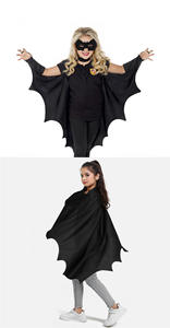 Ensemble de cape de chauve-souris pour Halloween, <span class=keywords><strong>masque</strong></span> pour les yeux, tenue de fête pour enfants, déguisement d'Halloween - Product Image 3