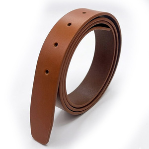 Sangle de ceinture en cuir véritable italien d'origine coréenne, 30 mm x 120 cm, 5 trous, remplacement sans boucle, vente en gros - Product Image 5