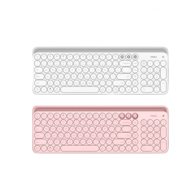 MIIIW Dual-mode Keyboard K02 104-key 2.4GHz Multi-system Compatible with Windows PC Mac Android IOS Wireless Keyboard