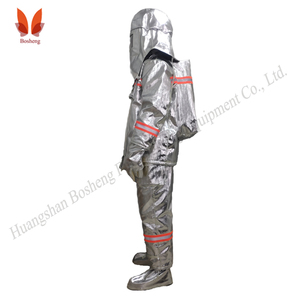Combinaison ignifuge pour <span class=keywords><strong>pompier</strong></span>, protection <span class=keywords><strong>de</strong></span> niveau D, résistante à la chaleur 500-1000°C, réfléchissante, anti-rayonnement - Product Image 3