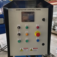 Compacteur de déchets automatique de 6 mm d'épaisseur pour les déchets domestiques, compression hydraulique des déchets 4:1, équipement