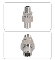 Raccords de compression à double ferrule en acier inoxydable, connecteur mâle