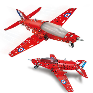 Hanye 201Pcs Kim Loại Khối Xây Dựng Máy Bay Mô Hình Thép Không Gỉ Xây Dựng <span class=keywords><strong>Kit</strong></span> Gốc Giáo Dục Đồ Chơi Cho Trẻ Em - Product Image 1