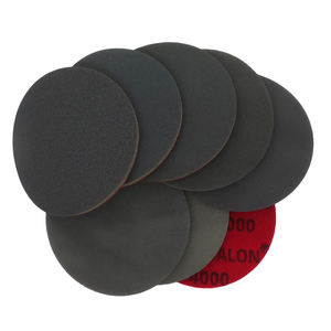 Disco Spugna Abrasiva Rotondo da 5 Pollici con Velcro per Lucidatura a Umido e a Secco, per Levigatura Legno e Rimozione Ruggine Metallo - Product Image 1